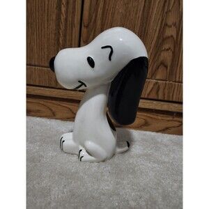 Snoopy 7" Ceramic Figure Hand Painted B Sykes 1970 Peanuts Charlie Brown
